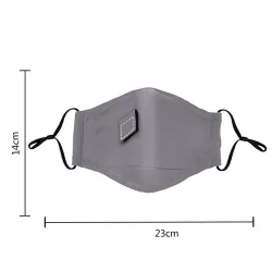 Mouth / face protective mask - reusable - with straw hole for drinking