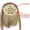 Synthetic hair fringe - with clip - volumising - extension - wigWigs