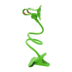 Flexible phone holder - adjustable - with clip