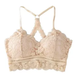 Sexy lace top - seamless bra with push-up
