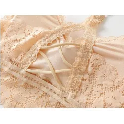 Sexy lace top - seamless bra with push-up