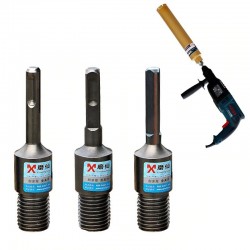 Diamond core bit - electric drill adapter - SDS Plus M22 - round - square - triangleBits & drills
