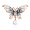 Crystal brooch - butterfly - hanger - leaves