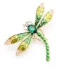 Crystal dragonfly - brooch