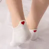 Short socks - ankle length - with a heart - unisex