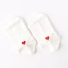 Short socks - ankle length - with a heart - unisex