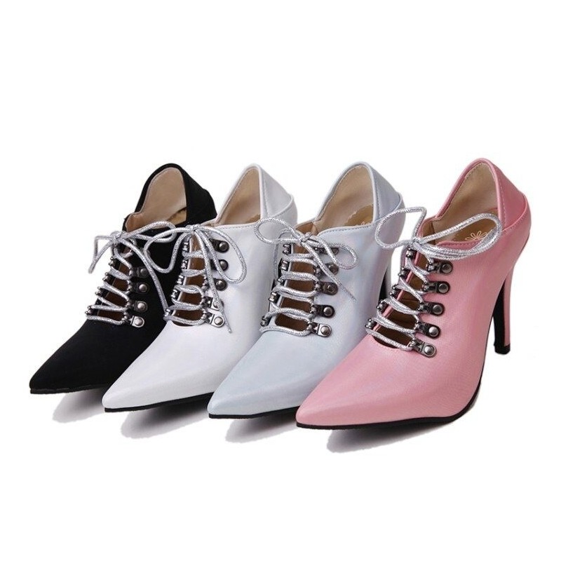 Lace-up high heel pumps - ankle lengthHigh heels