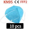 KN95 / FFP2 - protective mouth / face mask - five-layer - antibacterial - reusable - 10 - 100 piecesMouth masks