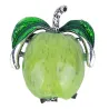 Red / green apple - elegant brooch