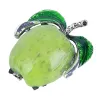 Red / green apple - elegant brooch