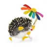 Hedgehog with a flower - broochBrooches