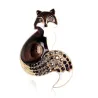 Crystal fox - brooch