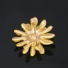 Sunflower - metal brooch