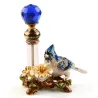 Vintage metal bird - perfume glass - 4ml