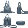 Multifunctional shoulder bag - leather backpack