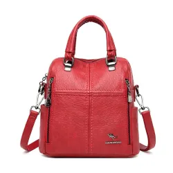 Multifunctional shoulder bag - leather backpack