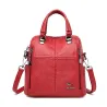 Multifunctional shoulder bag - leather backpack