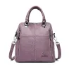 Multifunctional shoulder bag - leather backpack