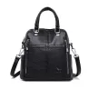 Multifunctional shoulder bag - leather backpack