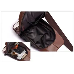 Fashionable backpack - leather crossbody bagBags