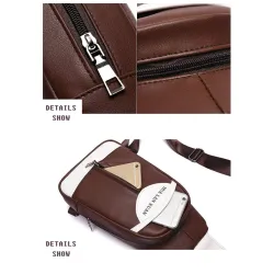 Fashionable backpack - leather crossbody bagBags