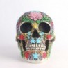 Skull statue - with floral carving - Halloween decorationHalloween & Party