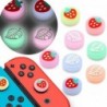 Thumb stick grip cap - joystick cover - luminous - for Nintendo Switch Lite Joy-Con - fruits / leaves printSwitch