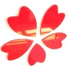 3D vase with flower tree - wall sticker - decal - removable