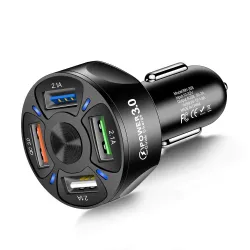 Car phone charger - quick charge 3.0 - 18W - with 2 - 3 - 4 USB ports