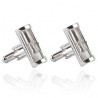 Hourglass shaped cufflinks