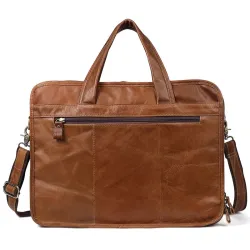 Genuine leather shoulder / crossbody bag - large capacity