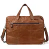 Genuine leather shoulder / crossbody bag - large capacity