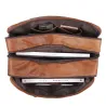 Genuine leather shoulder / crossbody bag - large capacity