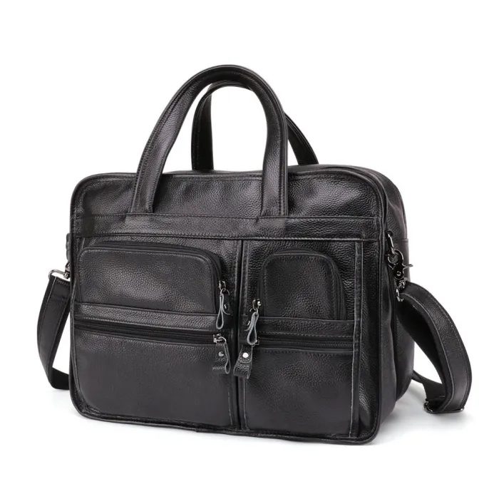 Genuine leather shoulder / crossbody bag - large capacity