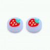 Thumb stick grip cap - joystick cover - luminous - for Nintendo Switch Lite Joy-Con - fruits / leaves printSwitch