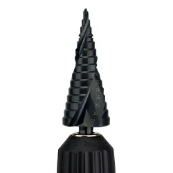 HSS cobalt step drills - nitrogen spiral - 4-32mm / 4-20mm / 4-12mm