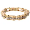 Motorcycle chain - bracelet - with crystals - unisex