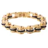 Motorcycle chain - bracelet - with crystals - unisex