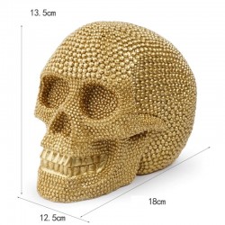 Golden skull - resin statue - Halloween decorationHalloween & Party