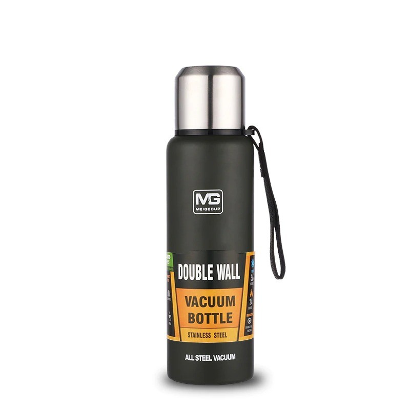 Vacuum thermos - with strap / bag - double wall - stainless steel - 500ml - 750ml - 1000ml - 1500mlThermos bottles