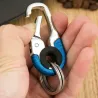 Carabiner hook - metal buckle - with double keyringSurvival tools