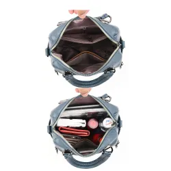 Multifunctional shoulder bag - leather backpack