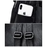 Leather backpack - with hand strap / zippersBackpacks