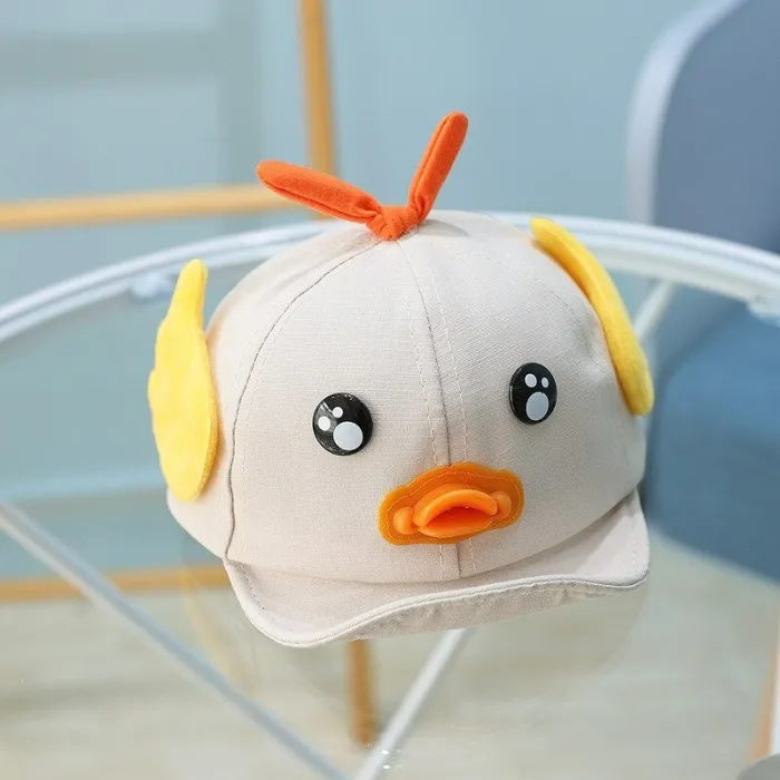 Kids baseball cap - duck with beak / eyes
