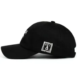 Baseball cap / snapback - adjustable strap - sad face logo