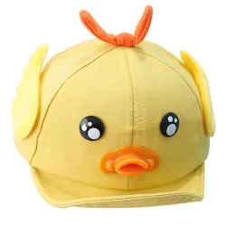Kids baseball cap - duck with beak / eyes