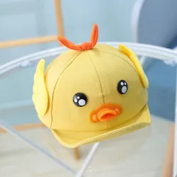 Kids baseball cap - duck with beak / eyes