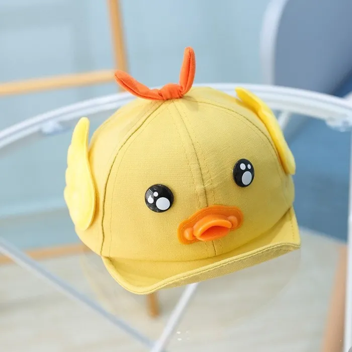 Kids baseball cap - duck with beak / eyes