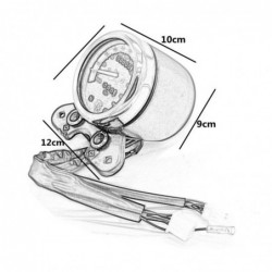 Dual motorcycle speedometer - universal - with LED indicatorInstruments