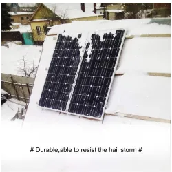 Glass solar panel - waterproof - 1 / 2 pieces